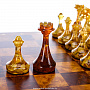 Шахматный ларец из капа с фигурами из янтаря "Эстетика", фотография 6. Интернет-магазин ЛАВКА ПОДАРКОВ