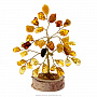 Денежное дерево из янтаря 36 камней, фотография 1. Интернет-магазин ЛАВКА ПОДАРКОВ
