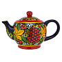 Чайник заварочный 0,8 л "Рябина". Хохлома, фотография 4. Интернет-магазин ЛАВКА ПОДАРКОВ