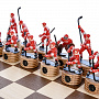 Шахматы деревянные с металлическими фигурами "Хоккей. СССР-Канада", фотография 2. Интернет-магазин ЛАВКА ПОДАРКОВ