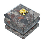 Шкатулка из натурального камня "Царевна-лягушка"