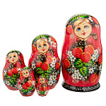 Матрешка "Клубника" 5 мест