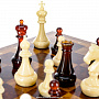Шахматный ларец из капа с фигурами из янтаря, фотография 8. Интернет-магазин ЛАВКА ПОДАРКОВ