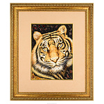Картина янтарная "Тигр" 57х47 см