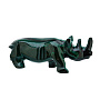 Статуэтка из малахита "Носорог", фотография 3. Интернет-магазин ЛАВКА ПОДАРКОВ