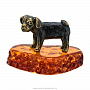 Статуэтка с янтарем "Собака Песик", фотография 2. Интернет-магазин ЛАВКА ПОДАРКОВ