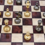 Современные подарочные шахматы с металлическими фигурами 48х48 см , фотография 12. Интернет-магазин ЛАВКА ПОДАРКОВ