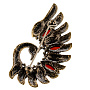 Брошь с янтарем "Королевский павлин", фотография 2. Интернет-магазин ЛАВКА ПОДАРКОВ