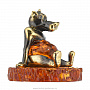 Статуэтка на янтаре "Волк - законным путем идти можно", фотография 3. Интернет-магазин ЛАВКА ПОДАРКОВ