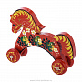Деревянная игрушка "Конь на колесах", фотография 3. Интернет-магазин ЛАВКА ПОДАРКОВ