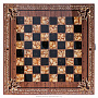 Шахматы с инкрустацией и фигурами из янтаря "Арабески-Тина" 56х56 см, фотография 12. Интернет-магазин ЛАВКА ПОДАРКОВ