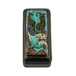 Шкатулка с художественной росписью "Горные бараны"