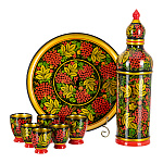 201027 Хохлома Набор для вина №2 без муз.8пр. рябина 6340000008