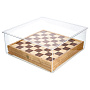 Защитный стеклянный короб для шахмат. 45х45 см, фотография 2. Интернет-магазин ЛАВКА ПОДАРКОВ