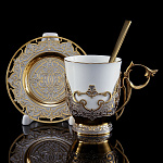  Златоуст НАБОР КОФЕЙНЫЙ "Милана" в П/У (чашка,блюдце,ложка)