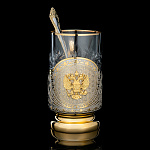 202753 Златоуст Подстаканник " Герб РФ" без эмали