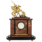 Часы из натурального камня "Георгий Победоносец"