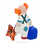 Керамическая статуэтка "Клоун с чемоданом и котом", фотография 3. Интернет-магазин ЛАВКА ПОДАРКОВ