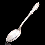 6347/1530-Герб ЛОЖКА ЧАЙНАЯ "Герб РФ" посеребренная