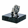 Статуэтка "Лев" на каменной подставке. Серебро 925*, фотография 2. Интернет-магазин ЛАВКА ПОДАРКОВ