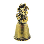 0027880 Бронза Колокольчик "КРАСНА СВИНКА" 