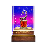 Статуэтка из янтаря и бронзы "Знак Зодиака Скорпион"