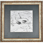 0037769-35*35см-ВЕСЫ КАРТИНА сус.золото "ЗНАК ЗОДИАКА" BP3-AL green  (золото белое)