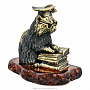 Статуэтка с янтарем "Кот ученый", фотография 4. Интернет-магазин ЛАВКА ПОДАРКОВ
