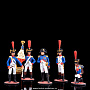 Оловянная миниатюра "Французы 1812 года" (5 фигур), фотография 1. Интернет-магазин ЛАВКА ПОДАРКОВ