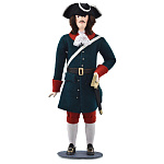 0029755 Кукла "Гардемарин..Военный мундир. Нач.18в.Россия" (1571)