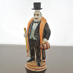 -0,75л Фарфор ШТОФ "Банкир" 0,75л в комплекте (263)