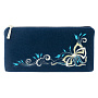 Очечник "Подарок". Темно-синий с вышивкой, фотография 2. Интернет-магазин ЛАВКА ПОДАРКОВ