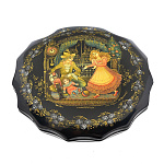   лаковая миниатюра ШКАТУЛКА "Щелкунчик"фигурная12,5*3,5см Авт.Краснов