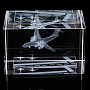 Лазерная графика. Куб "Военно-транспортный самолет", фотография 5. Интернет-магазин ЛАВКА ПОДАРКОВ