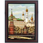 Картина янтарная "Москва. Вид на Дом Правительства" 30х40 см