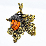 0049720/862.5 Подвеска Желудь (коньячный)