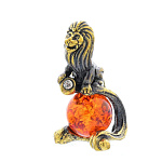 0045565/178.1 Сувенир Знак Зодиака Лев (с камнем) Сувенир (коньячный)