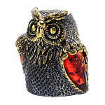0047167/1805 Сувенир Наперсток Сова Сипуха Сувенир (коньячный)