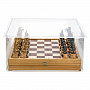 Защитный стеклянный короб для шахмат. 40х40 см, фотография 3. Интернет-магазин ЛАВКА ПОДАРКОВ