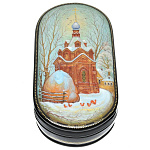 0019156 Лаковая миниатюра Шкатулка "МОРОЗКО" 15*10см  (АР.Вольнова) (609)