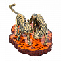 Статуэтка с янтарем "Тигры Саванна", фотография 5. Интернет-магазин ЛАВКА ПОДАРКОВ