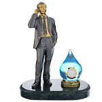 0037899 Бронза Статуэтка "СОТРУДНИК ВОДОКАНАЛА" (4.289)