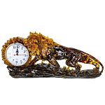 0074094 Янтарь ЧАСЫ  ЛЕВ  янтарь