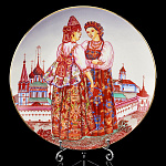 0040230/80.09499.00.1 ЛФЗ ТАРЕЛКА ДЕКОР.Эллипс"Ярослав. сударыни"195мм ТН1