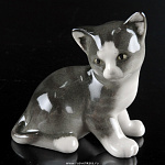 0019611/82.50636.00.1 ЛФЗ  СКУЛЬПТУРА Котенок Парамоша серый МЛ1
