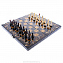 Шахматы с инкрустацией и фигурами из янтаря "Олива" 56х56 см, фотография 6. Интернет-магазин ЛАВКА ПОДАРКОВ