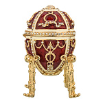 100087 -Е402р-05 Традиции ФАБЕРЖЕ Сувенир ЯЙЦО пасх.со стрелами с кулоном