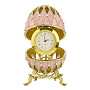 Пасхальное яйцо-шкатулка с часами. Традиции Фаберже, фотография 2. Интернет-магазин ЛАВКА ПОДАРКОВ