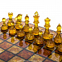 Шахматы янтарные "Камелот" 32х32 см, фотография 2. Интернет-магазин ЛАВКА ПОДАРКОВ