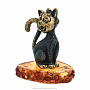 Статуэтка с янтарем "Мартовский кот", фотография 2. Интернет-магазин ЛАВКА ПОДАРКОВ